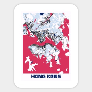 Hong Kong - Hong Kong MilkTea City Map Sticker